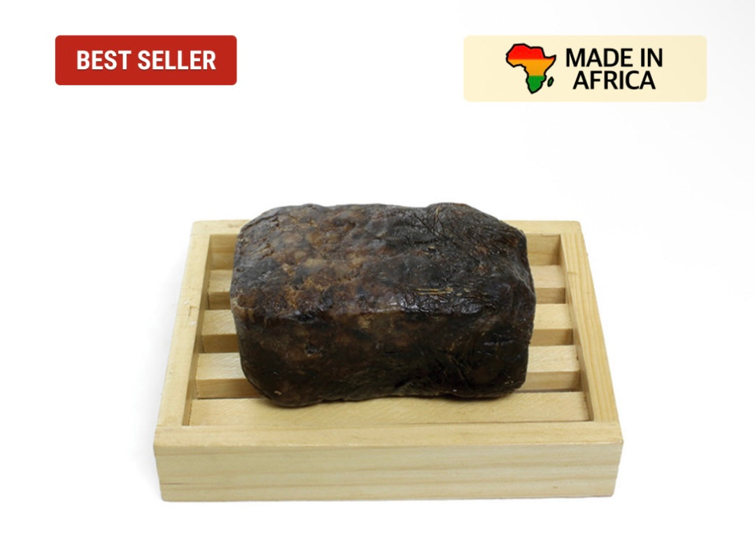 Raw Natural Black Soap Bar - 6oz