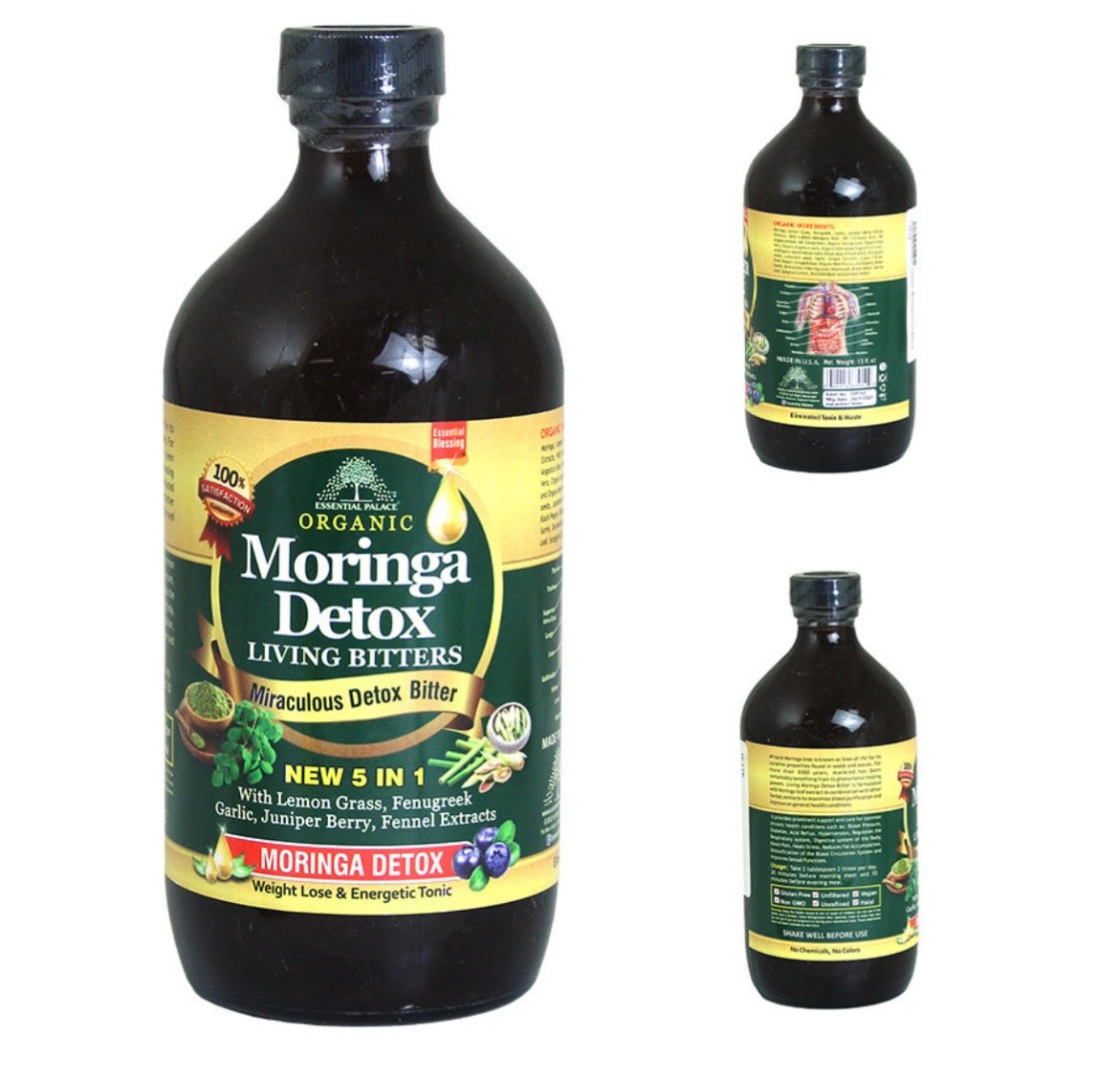 Moringa Detox Living Bitter - 16 oz
