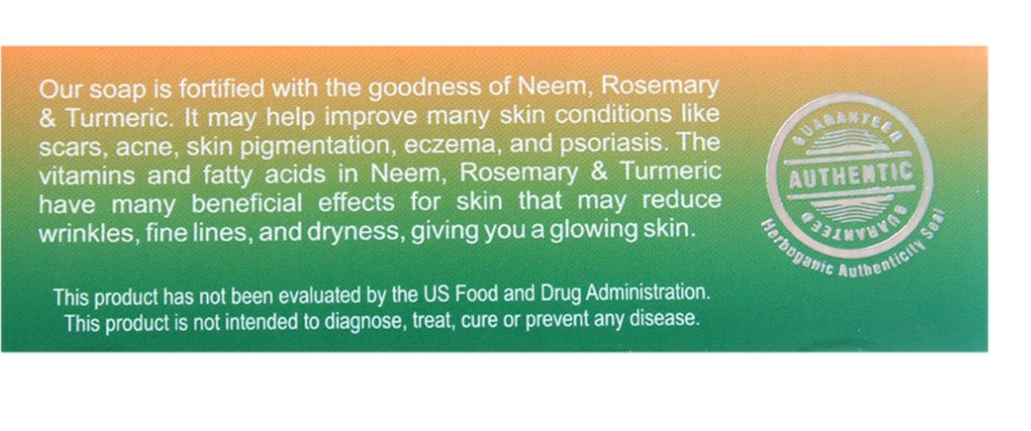 Neem, Rosemary & Tumeric Herbal Soap