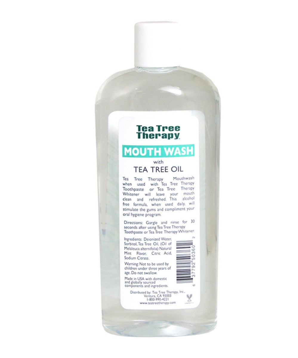 Natural Tea Tree Mouth Wash - 12 oz