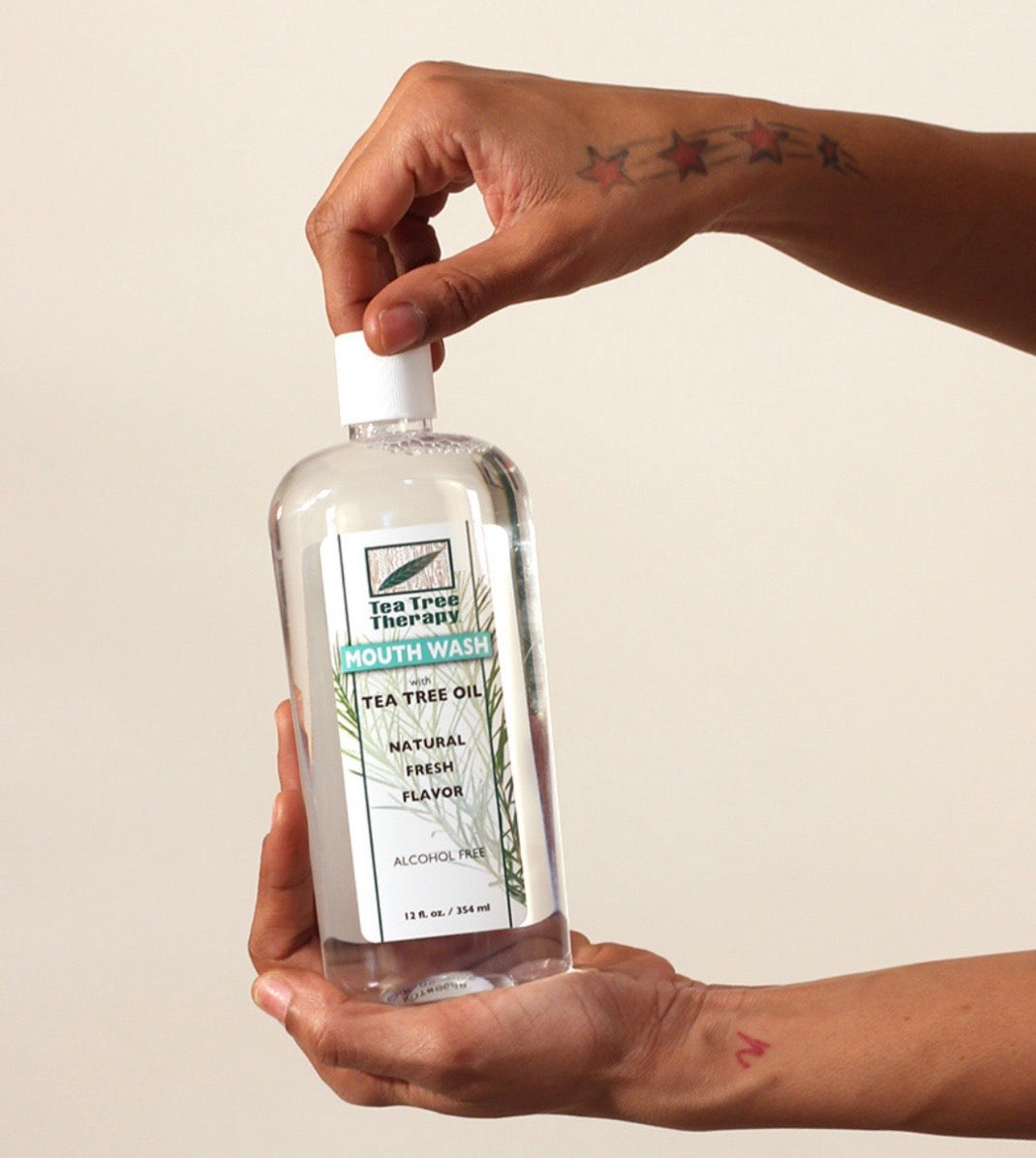 Natural Tea Tree Mouth Wash - 12 oz