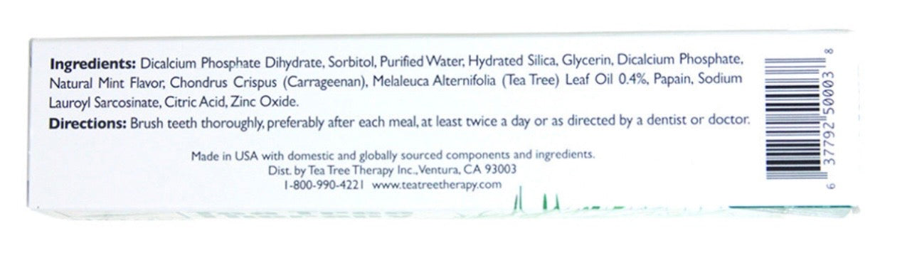 Natural Tea Tree Whitening Toothpaste