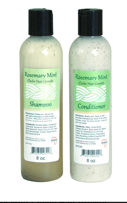 Rosemary Mint Chebe Hair Growth Shampoo & Conditioner Set