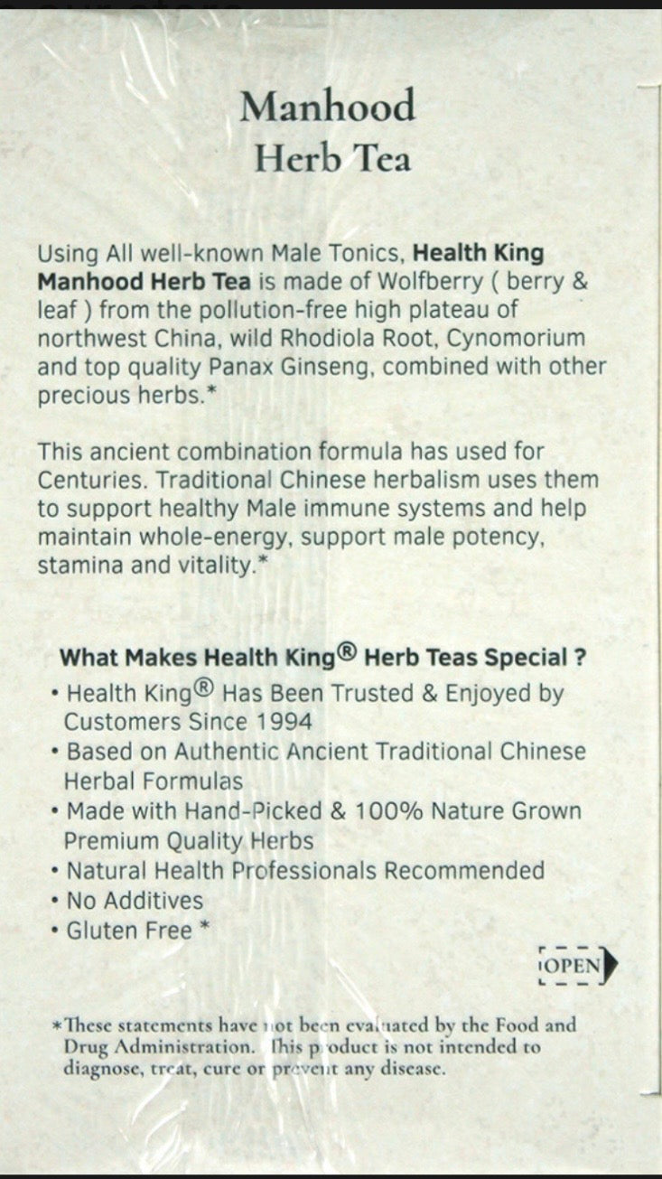Manhood Herbal Tea