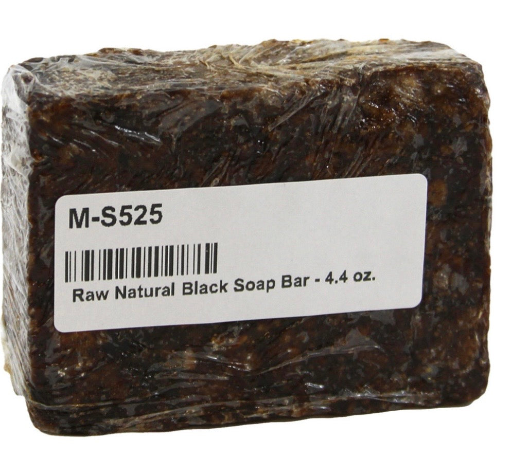 Raw Natural Black Soap Bar - 6oz